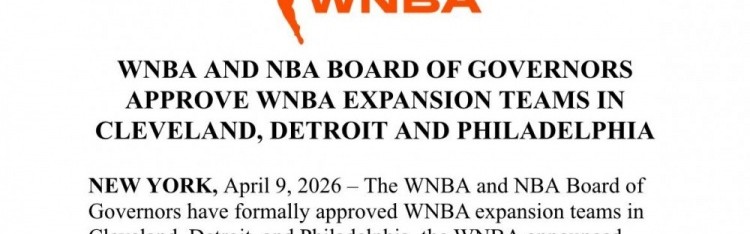 开云-持续扩军！克利夫兰/底特律/费城三支新球队即将加入WNBA